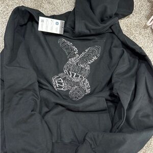 Black Graphic Hoodie